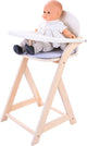 Puppenstuhl grau weiß