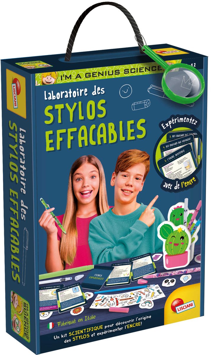 Lisciani, ich bin ein Genie, laboratoire des stylos effacables – fr