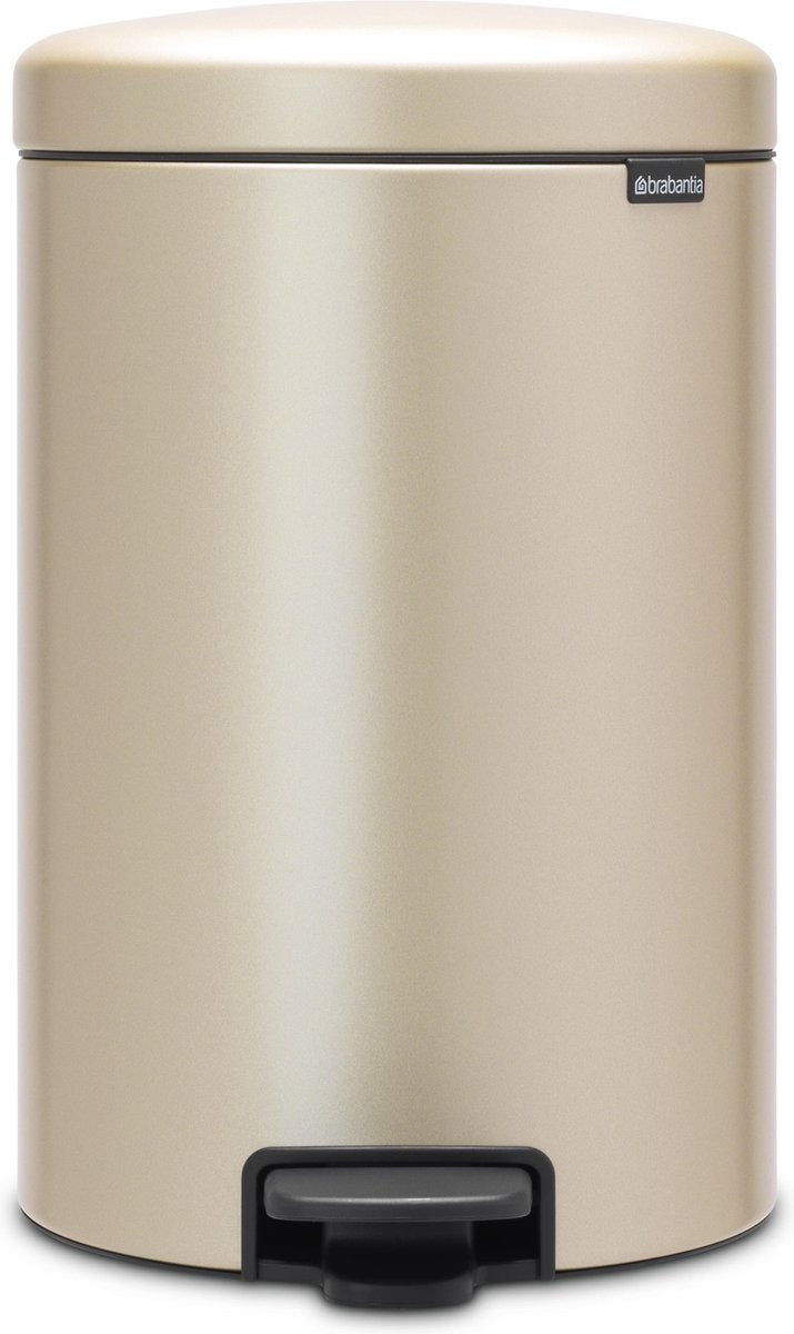 Brabantia Newicon Abfallbehälter – 20 Liter – Metallic-Gold