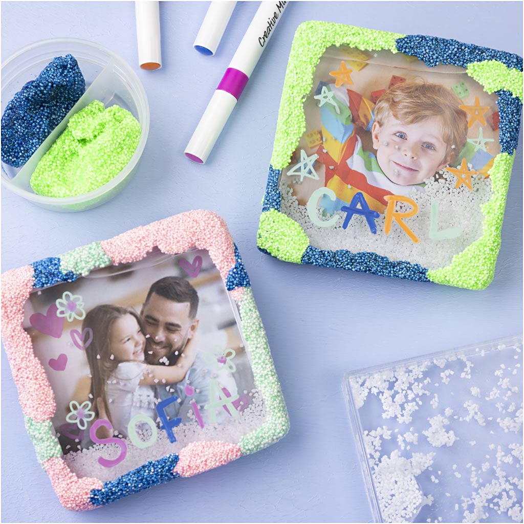 Creativ Company Square Frame zum Schütteln, dumm 11x11 cm, Dicke 2,2 cm, 10 Stück 1 Box