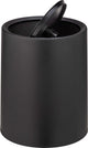 WENKO Abfalleimer Atri 6 Liter aus schwarzem Kunststoff, mit Schwingdeckel und Inneneimer - Mülleimer - Mülleimer - Mülleimer - Mülleimer - Schwarz