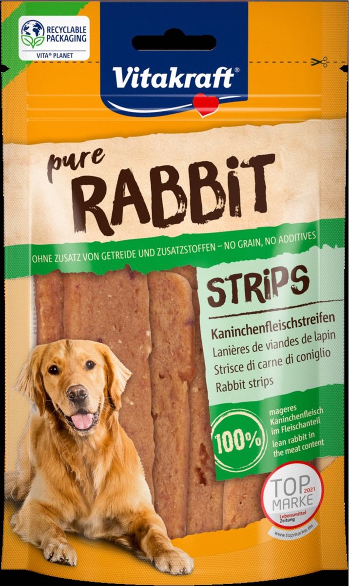 Vitakraft Xtra Stripes 90 g – Hundesnacks – Kaninchen