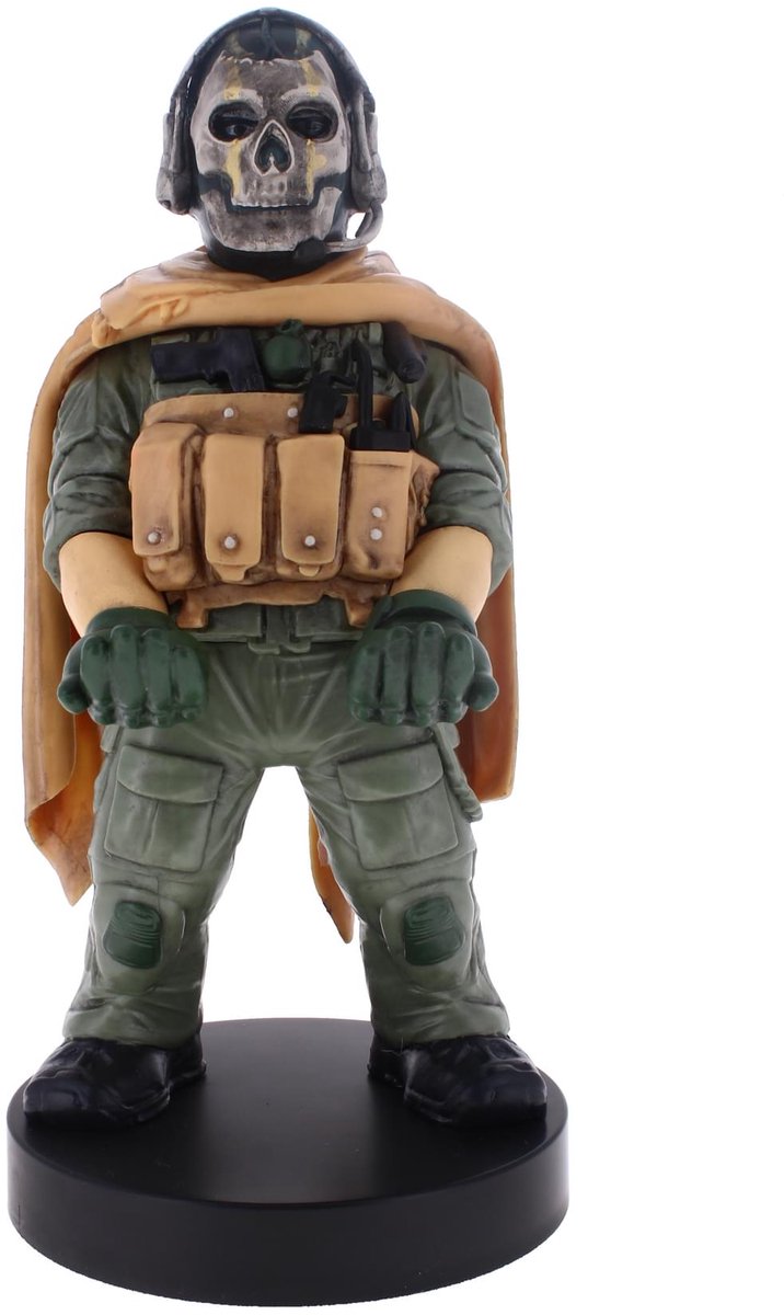 Cableguys Call of Duty – Ghost Warzone – Figurenständer für Telefon | Controller | Ladekoffer (Kabelbinder original)