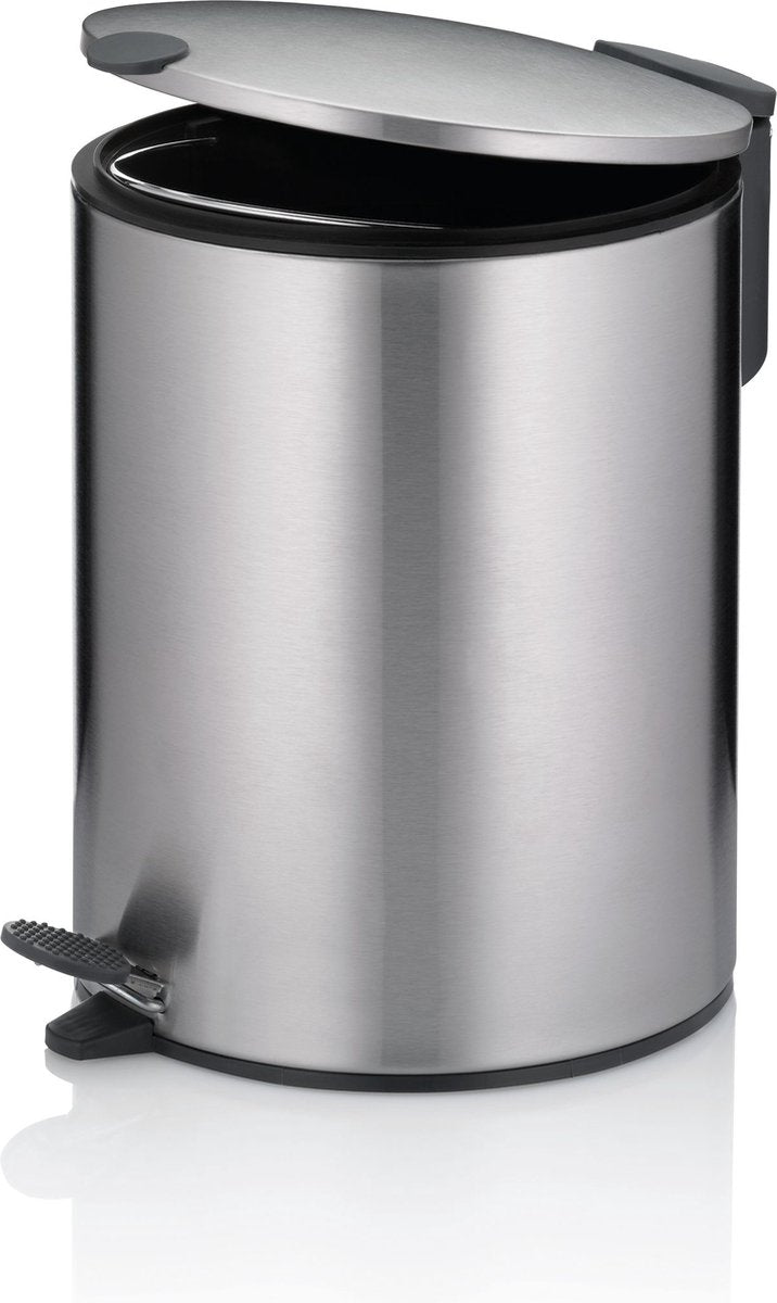 Kela Tretabfalleimer, 5 l, Silber - | matt