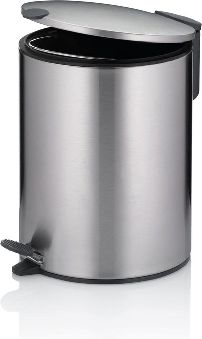 Kela Tretabfalleimer, 5 l, Silber - | matt