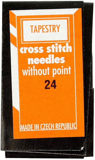 Creativ Company Sticknadeln, Länge des Öhrs: 6 mm, Größe 24, L: 36 mm, ohne Spitze, 25 Stück 1 Box