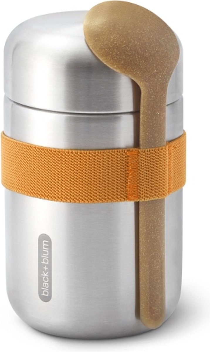 Black Blum Black+Blum Edelstahl-Thermosbehälter für Lebensmittel – 400 ml – Orange