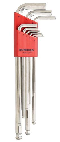 Bondhus rechtwinkliger Innensechskantschlüsselsatz blx9m 1,5-10 mm
