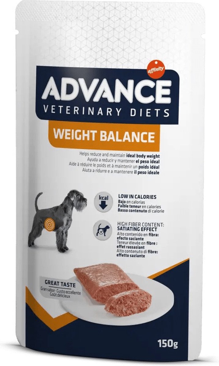 Veterinärmedizinische Diät -Hundegewichtsausgleich vorangehen