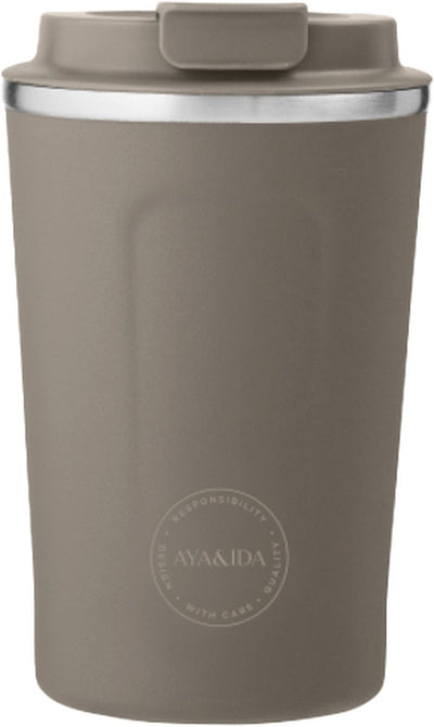 Aya ida aya ida - cup2go - Thermosbecher - Kaffeetasse - Coffee to go - Reisebecher - zum Mitnehmen - 380ml - Treibholz