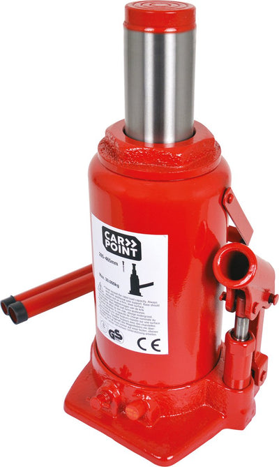 Carpoint hydraulischer Flaschenheber 30 Tonnen – 285–465 mm – Überdruckventil – Schwerlast – für Auto, Wohnwagenanhänger