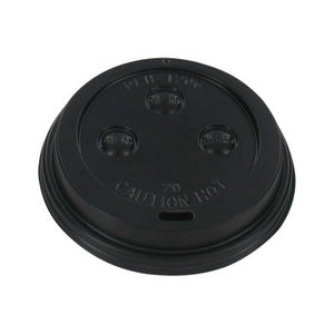 Depa-Deckel schwarz 70,3 mm + Trinkloch für Heißbecher 180 ml