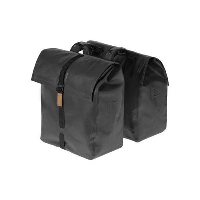 Basil Urban Dry doppelte Fahrradtasche, wasserdicht, 50L, mattschwarz