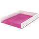 Briefablage Leitz Wow Polystyrol 267x336x49mm A4 rosa