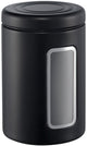 Wesco Classic Line Vorratsbehälter mit Fenster | 2 Liter | Metall - mattschwarz | Vorratsglas