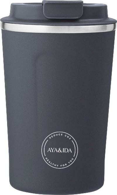 Aya ida aya ida - cup2go - Thermobecher - Kaffeebecher - Coffee to go - Reisebecher - zum Mitnehmen - 380 ml - Marineblau