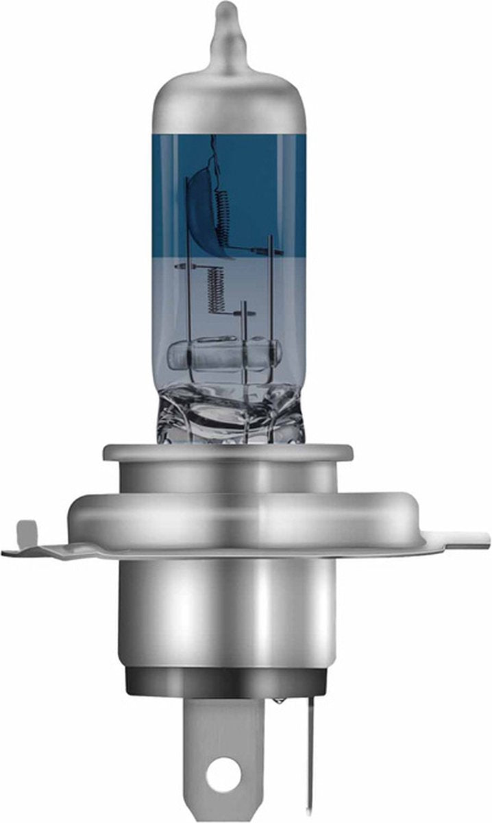 Osram Halogenlampe H4 12 V 100 90 W – weißes Eisblau 5000 K intensives Abblendlicht und Fernlicht Cool Blue Boost Set 2 Stück