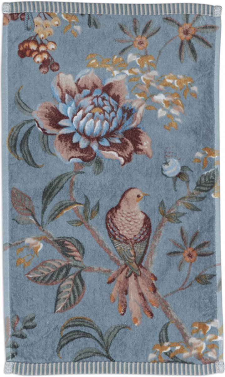 Pip Studio Badewäsche Secret Garden Blue - Gästetuch 30x50 cm