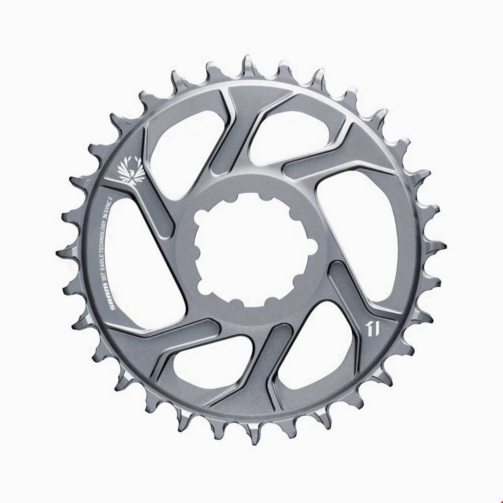 SRAM-Kettenring X-Sync2 SL 30T. Alu Lunar Gray