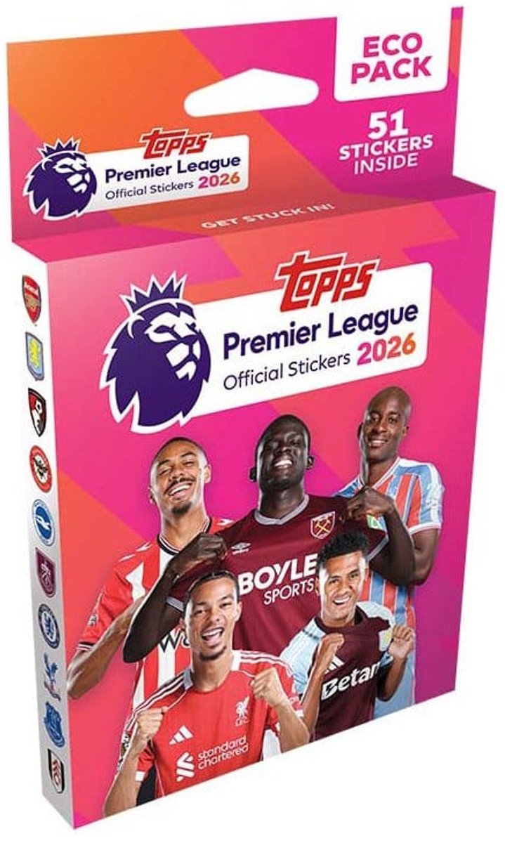 Topps Merlin Premier League 2025 26 Sticker-Kollektion, Öko-Pack