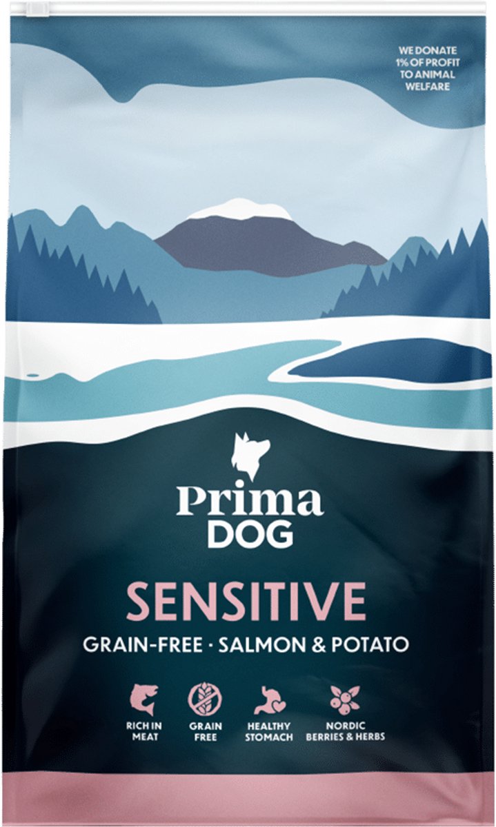 Primadog Hundefutter Lachskartoffel Adult – getreidefrei – 3 Kilo