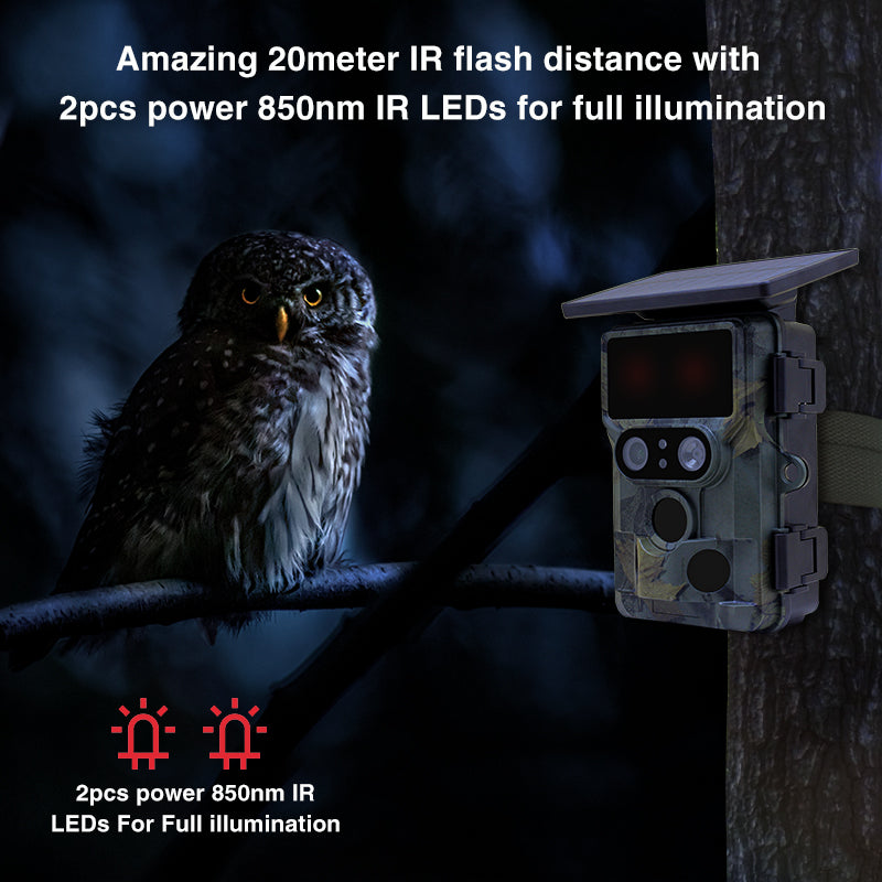 Stealth Gear Nightjar Dual-Cam Solar 4K Wifi Wildkamera
