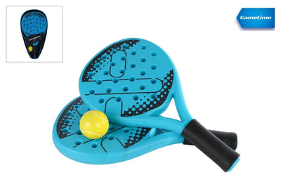Gametime Padel -Set mit 2 Schlägern mit Ball im Lagerbeutel, 3DLG.