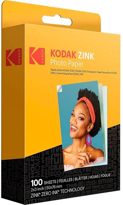 Kodak Zink 2x3 Fotopapier 100 Einheiten transparent