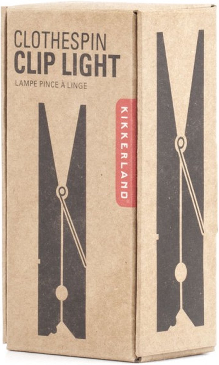 Kikkerland Leselampe aus Holz – Taschenlampe – Stimmungslampe
