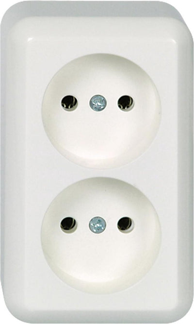 Schneider Steckdose - Aufputz - 2V - Polarweiß - Contura - - 395904