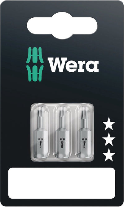 Wera 840 1 Z Set SB SIS Sechskantbit 2,0 mm, 2,5 mm, 3 mm Werkzeugstahl legiert, zäh d 6,3 3 Stück(e)