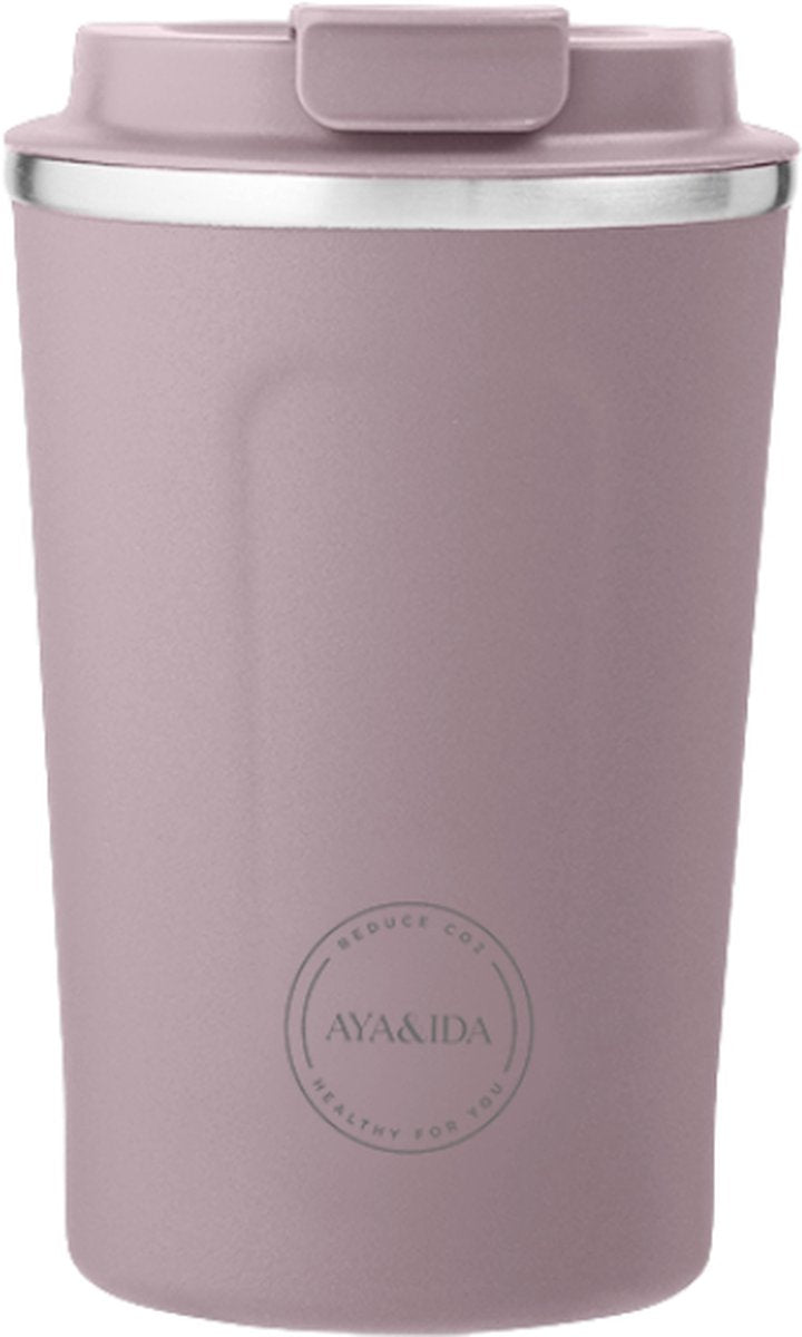 Aya ida aya ida - cup2go - Thermobecher - Kaffeebecher - Coffee to go - Reisebecher - zum Mitnehmen - 380ml - Lavendel