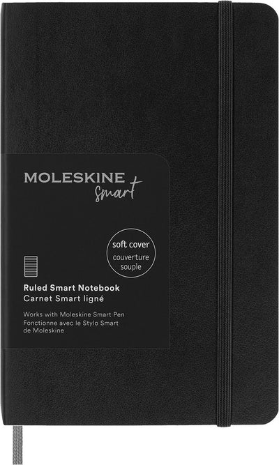 Moleskine-Notizbuch – Smart Collection – Tasche – Softcover – liniert – Schwarz
