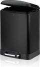 Kela Abfallbehälter, Edelstahl, schwarz, 6 l - | davino