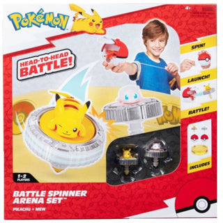 Battle Spinner 2 Pack mit Stadion Pikachu #1, Mew, Poke Ball Poke Ball