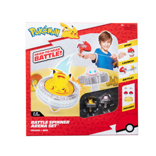 Jazwares Pokémon-Kampfkreisel mit Stadion-Pikachu und Mew-Spielset