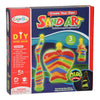 Sandkunst leuchtet im Dunkeln