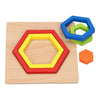 Holzformpuzzle Sechseck