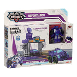 Max Roboter Transforming Set Launchbaan - lila - afbeelding 1