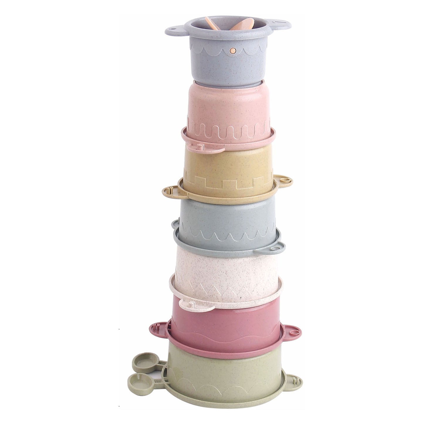 Lobbes Wasserfall-Badebecher Pastell, 8-tlg.