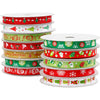 Weihnachtsband, B: 10 mm, 12x3 m 1 Box