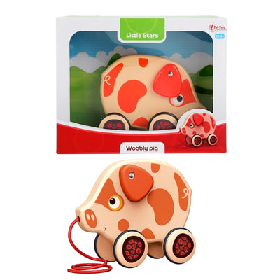 Toi-toys Toi Toys Ziehfigur Wackelschwein