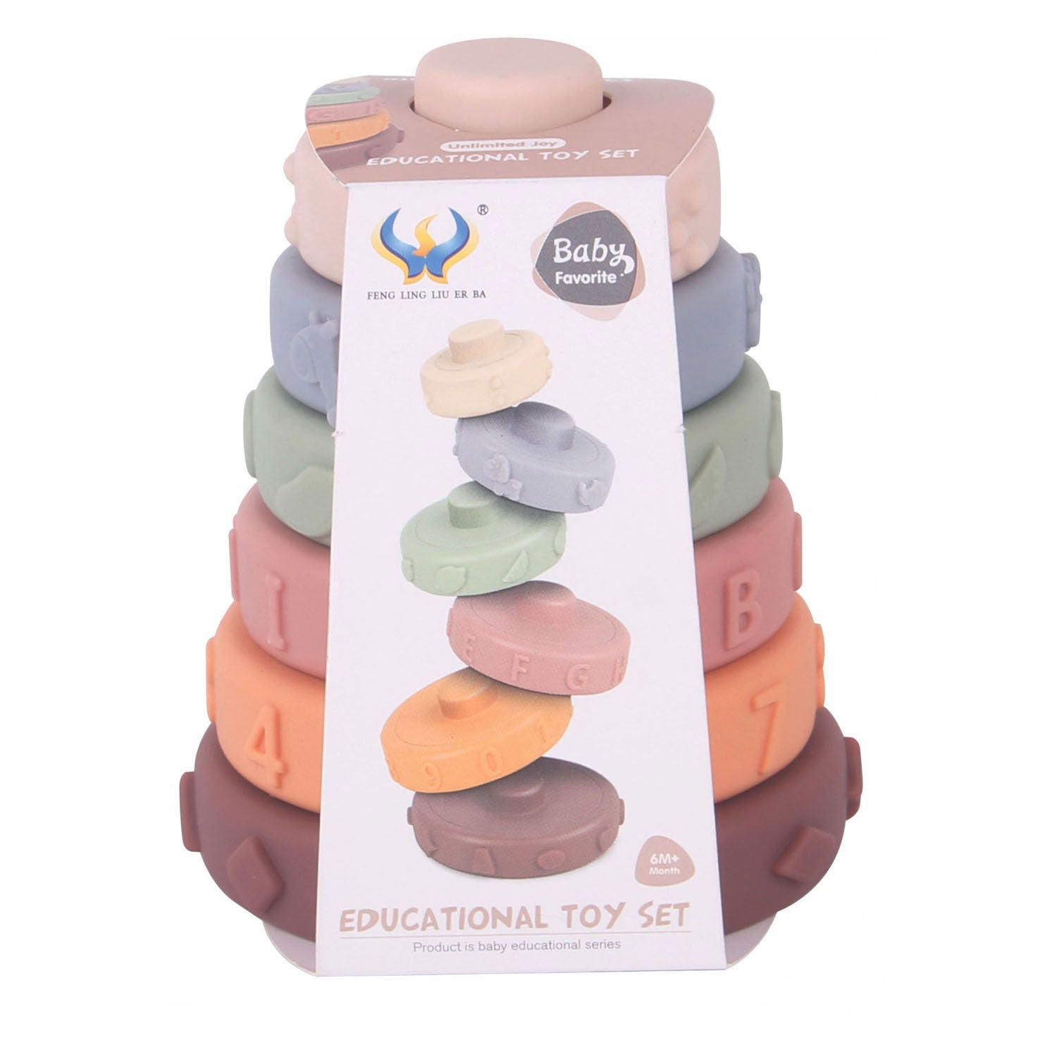 Baby Stack Tower Pastell