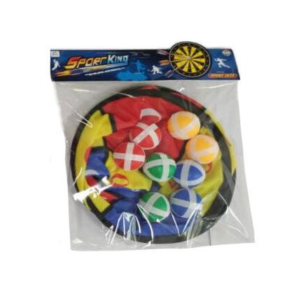 Mega-Dartscheibe mit Klettverschluss, 8 Bälle