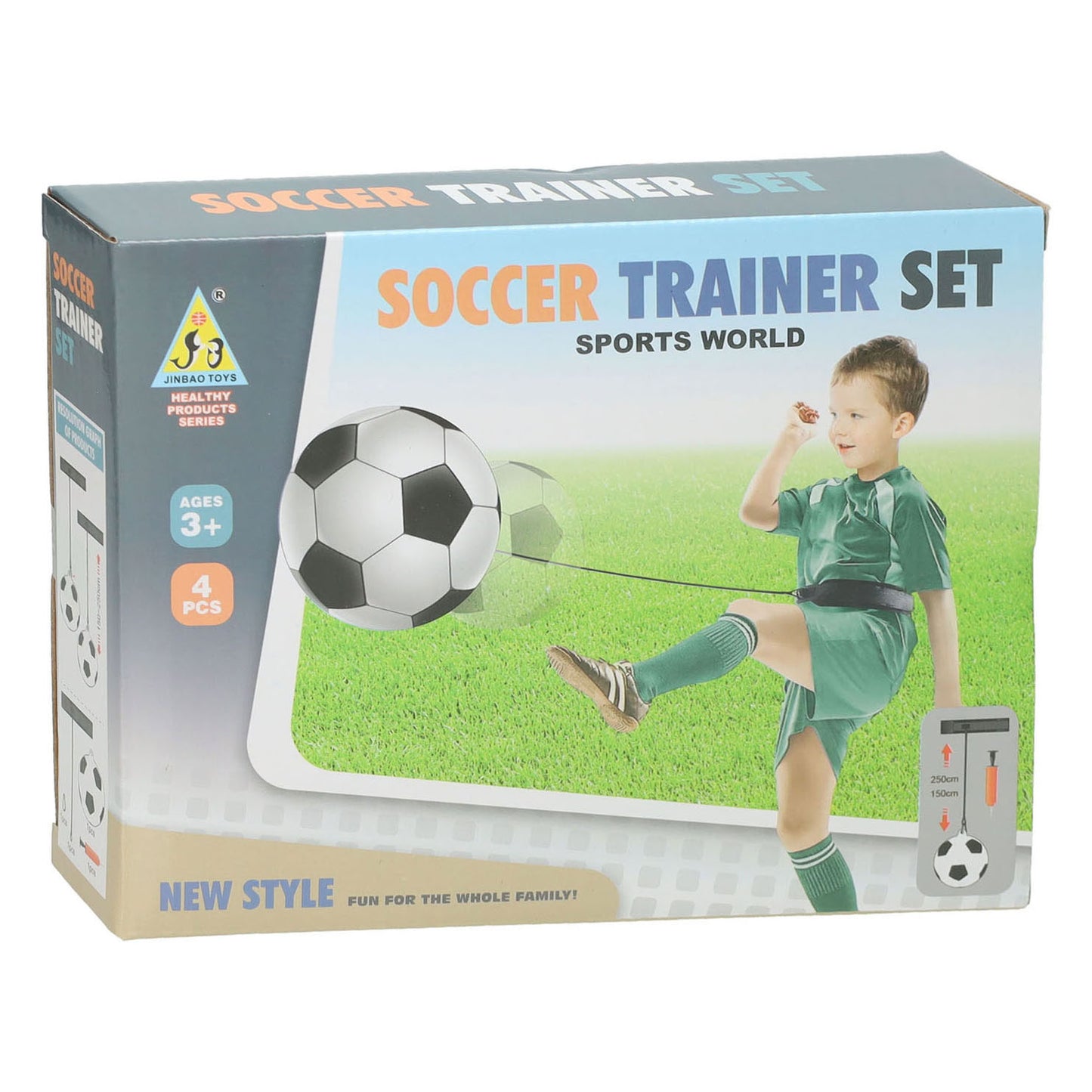 Fußballtrainer auf einem Seil