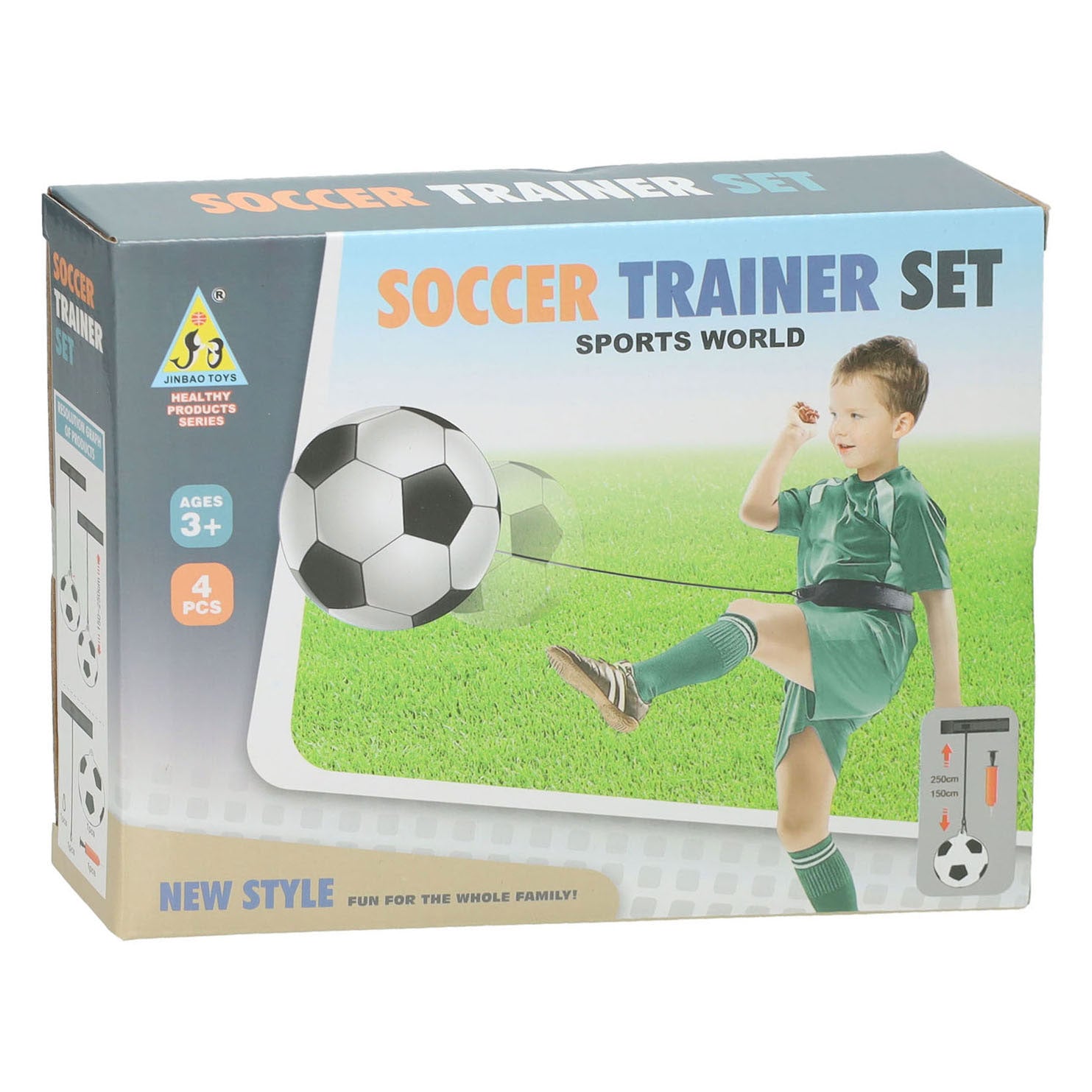 Fußballtrainer auf einem Seil