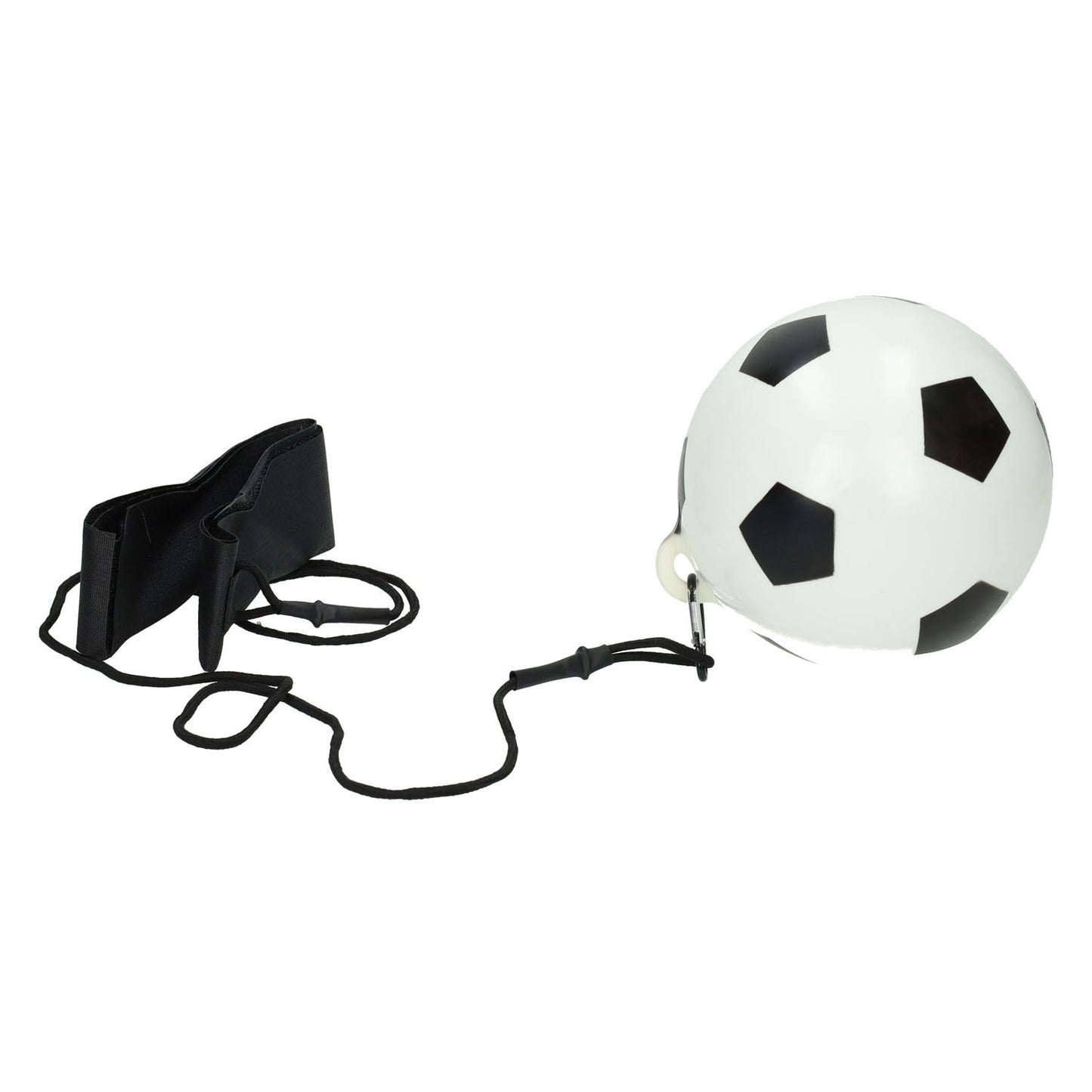 Fußballtrainer auf einem Seil