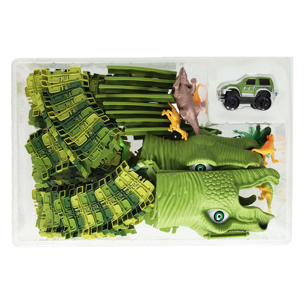 Lobbes Dinotrack umfangreiches Spielset, 200 Teile.