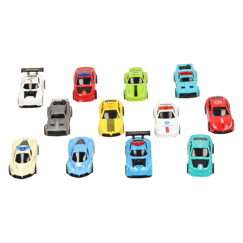 Spielset „Druckgussautos“, 12-teilig.