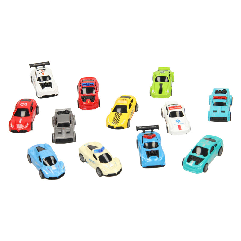 Spielset „Druckgussautos“, 12-teilig.